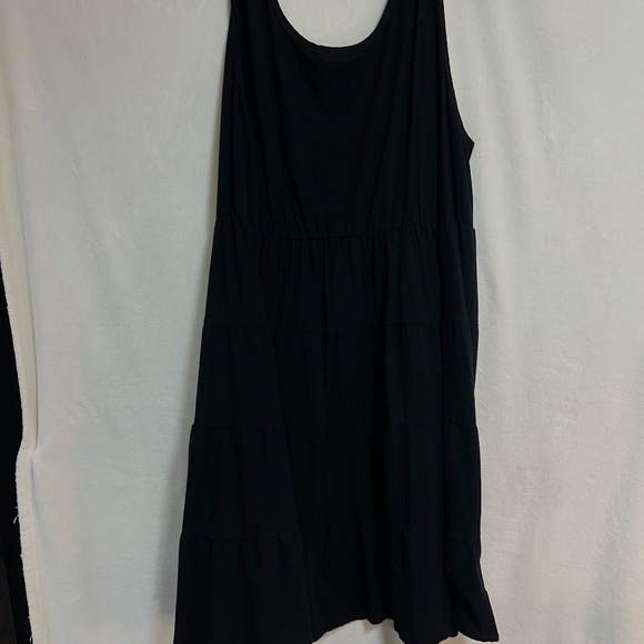 Allen Allen Women's 3X Black T-Shirt Dress Sleeveless Knee Length w/Tag - Picture 7 of 9